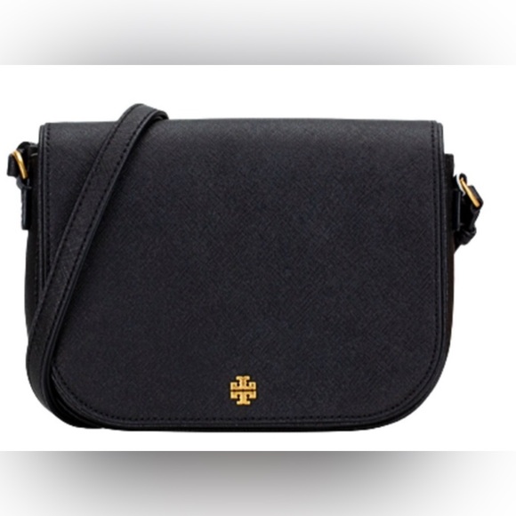 NWT- TORY BURCH BLACK CROSSBODY - Picture 1 of 9